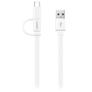 Huawei 2-in-1 Data Cable - USB-A to Micro USB & Type-C - 1.5m - White