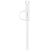 Huawei 2-in-1 Data Cable - USB-A to Micro USB & Type-C - 1.5m - White